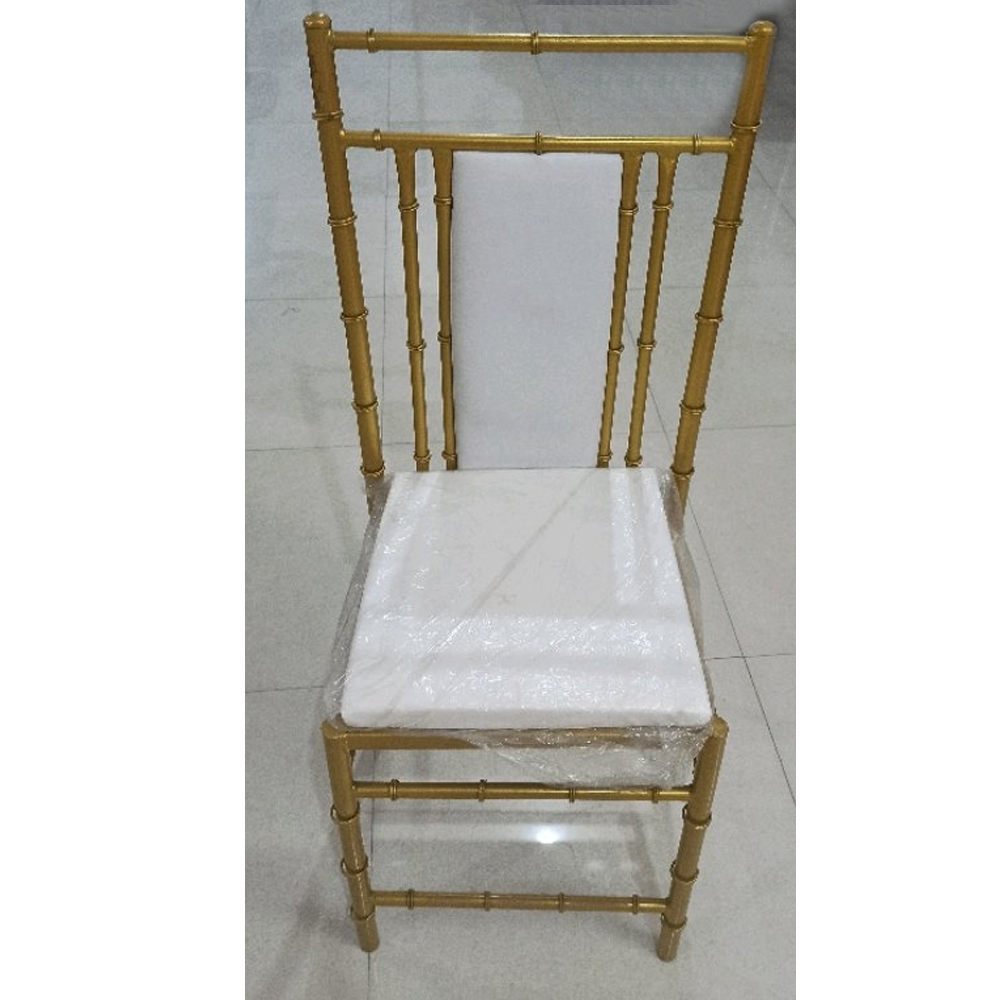 2.5 Feet Mild Steel Golden Dining Chair Manufacturer, Wholesaler & Dealer in India
